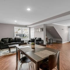 Modern 3 Bedroom, 3 Bath First-Floor Stay